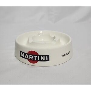 Vintage Martini Vermouth Ashtray by Ragout Maastricht Holland 6" Round